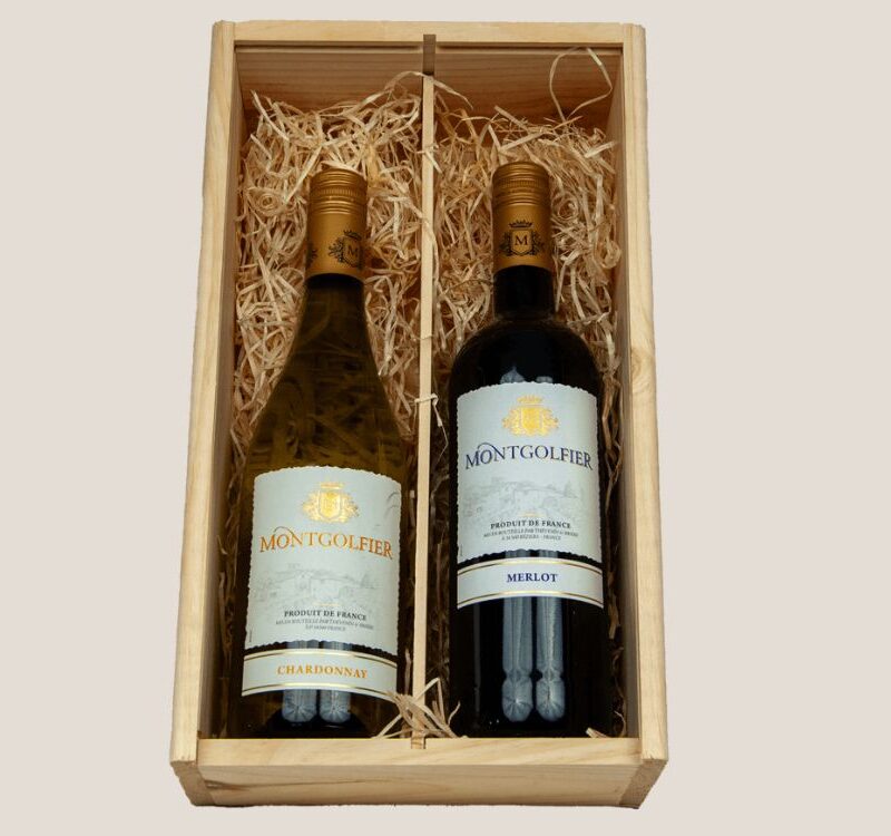 Wijngeschenk Montgolfier